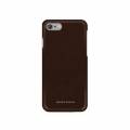Кожаный чехол накладка для iPhone 7 / 8 Moodz Soft leather Hard Chocolate (dark brown), MZ901004